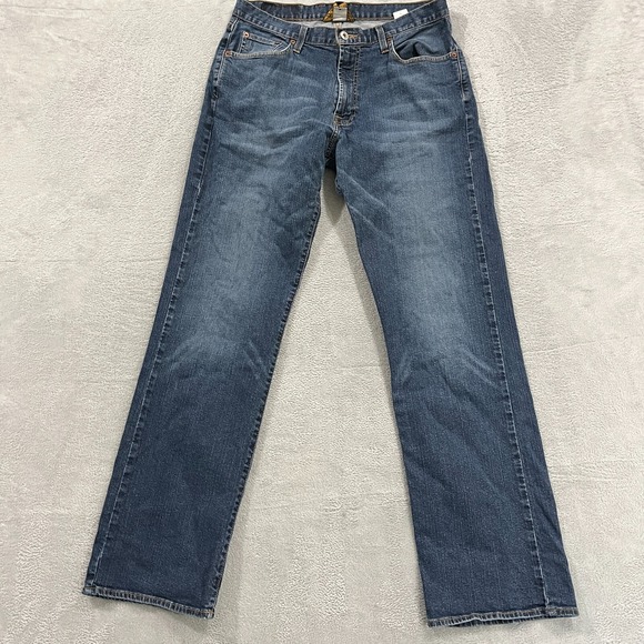 Lucky Brand Dungarees by Gene Montesano Jeans 32x33 Classic Fit Blue Denim‎